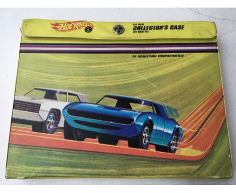 A 24 car collectors case by Mattel , Hot wheels also included in case are 24 matchbox cars
