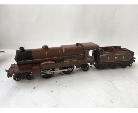 Hornby 0 gauge Royal Scot engine and tender 6100, in nice condition