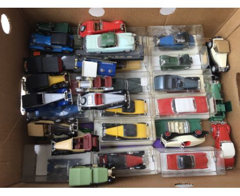 A box of boxed and loose diecast including Solido , Matchbox etc