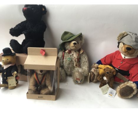 A collection of boxed and loose Bears including Steiff