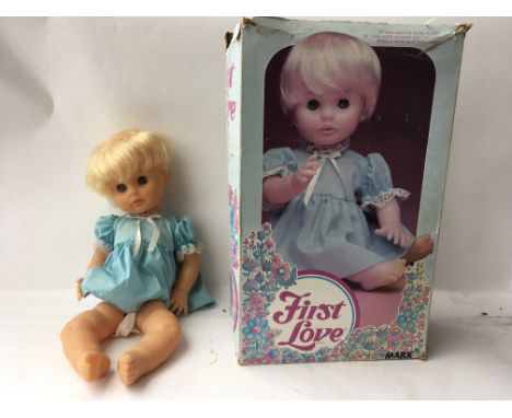 A boxed First love doll made by Marx A/F