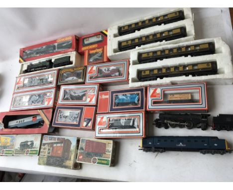 A collection of boxed and loose 00 gauge train set including Hornby, Lima, etc included are Locomotives, carriages and rollin