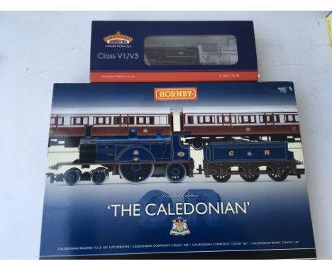 Hornby railways boxed 00gauge limited edition The Caledonian R2610 train pack also included is a Bachman branch line engine i