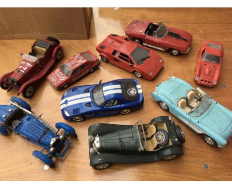 Diecast loose Burago 1:18 scale model cars