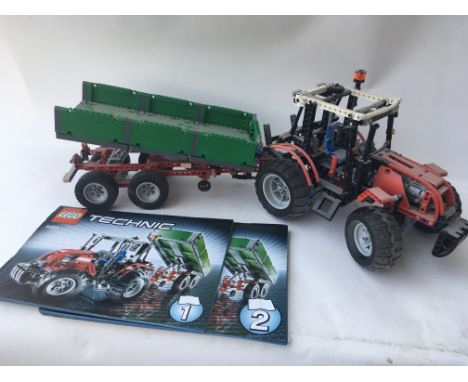 Lego Technics 8063 Tractor and Trailor construction manuals included A/F