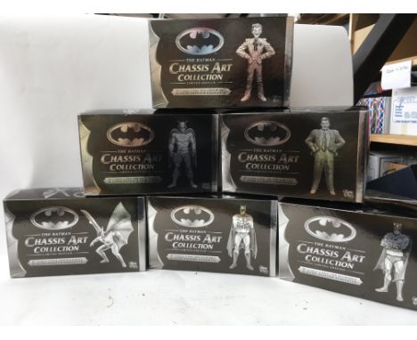 A collection of boxed Corgi , The Batman Chassis art collection limited edition , including 1960s Batmobile & statuette, 2000