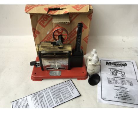 A Mamod steam engine in box