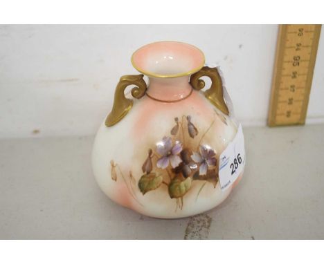 A small Hadleigh Worcester vase with gilt decoration