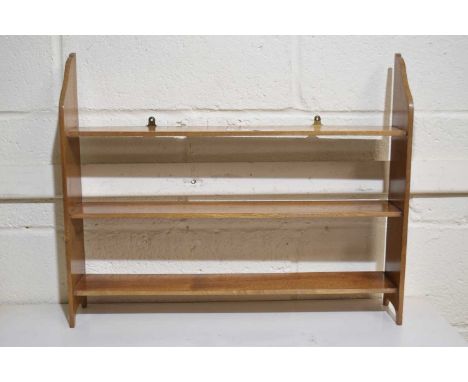 Small mahogany wall shelf