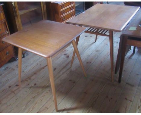Two ercol dining tables. Condition Report: Overall condition good, no repairs or breaks.  All spindles good.
