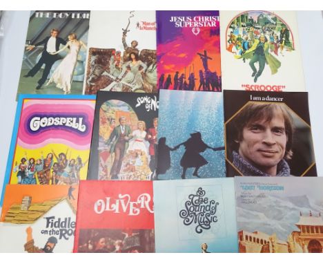 A SELECTION OF Vintage Movie Souvenir Program Books for a variety of MUSICAL films: MAN OF LA MANCHA (1972); I AM A DANCER (1