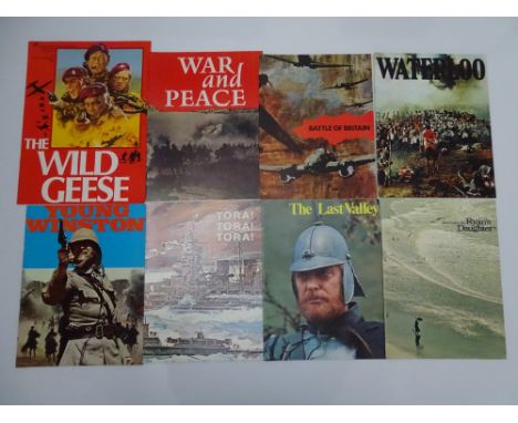 A SELECTION OF Vintage Movie Souvenir Program Books for a variety of WAR films: THE WILD GEESE (1978); TORA! TORA! TORA! (197