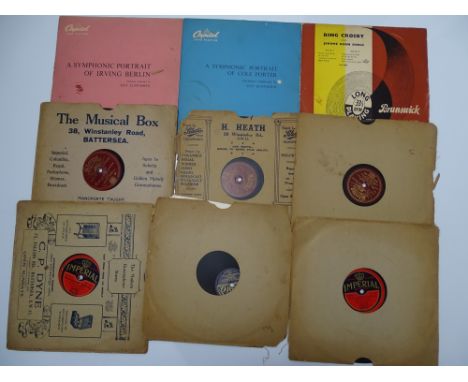 VINYL: 78rpm VINYL RECORDS - including 'MY CANARY HAS CIRCLES UNDER HIS EYES'; 'ALL THAT I'M ASKING IS SYMPATHY'; 'THE SUN IS