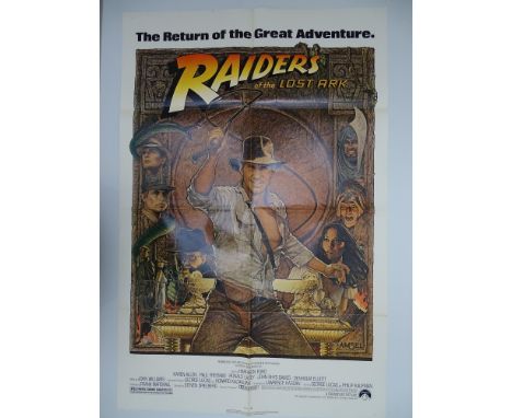 INDIANA JONES AND THE RAIDERS OF THE LOST ARK (1981) - 1982 re-release - Classic STEVEN SPIELBERG treasure hunting action adv