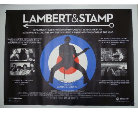 LAMBERT &amp; STAMP (THE WHO) (2014) - British UK Quad Film Poster - 30" x 40" (76 x 101.5 cm) for the film biography about t