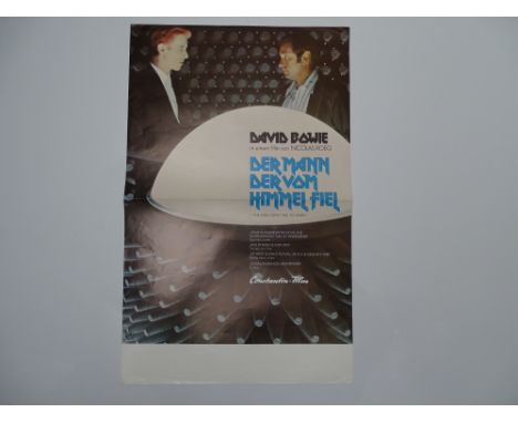 THE MAN WHO FELL TO EARTH (1976) - DAVID BOWIE - German A3 film poster - Totally different artwork &amp; design featuring DAV