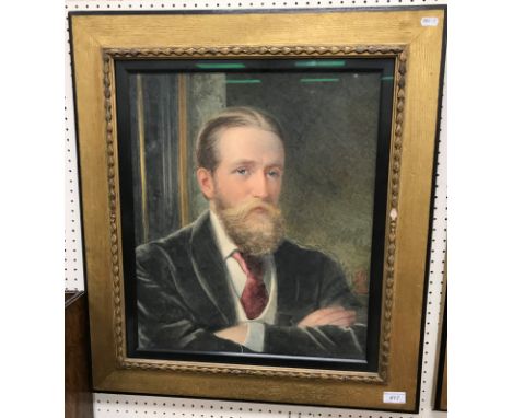 LATE 19TH CENTURY ENGLISH SCHOOL “Sir Courtenay Edmund Boyle” and “Lady Muriel Boyle” portrait studies, a pair, head and shou