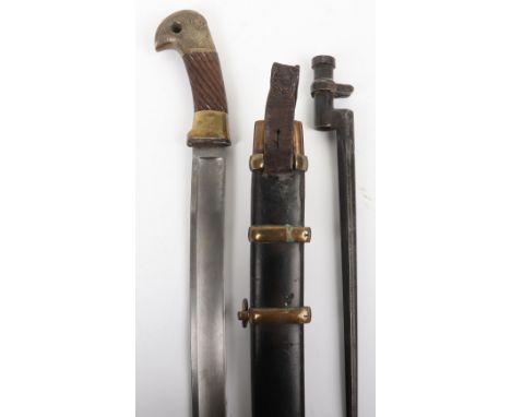 WW2 Soviet Russian Sword Shashqua, regulation blade dated 1941, regulation brass mounted hilt, pommel C.C.C.P. and emblem, wo
