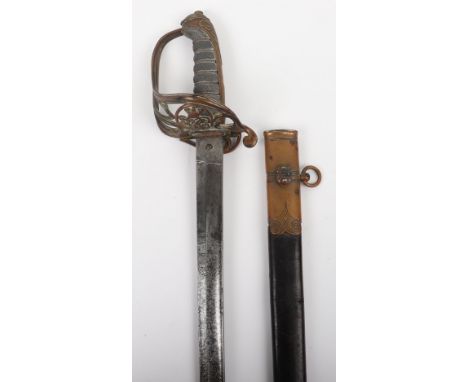 British 1822 Pattern Infantry Officers Sword of Lewis John Fillis Jones Royal Fusiliers 1855, regulation blade No.7574 by Wil