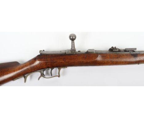German Dreyse Bolt Action Needle Fire Rifle No.16993, octagonal barrel cut with 4 deep grooves, military proofs, breech stamp
