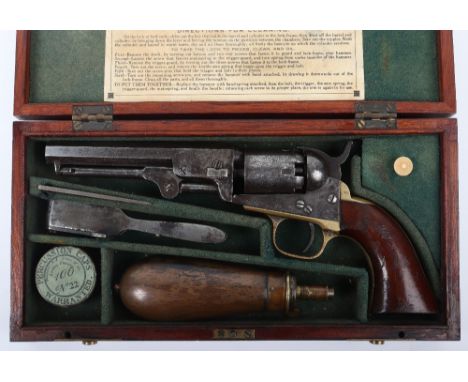 6 Shot .31 Colt Percussion Pocket Revolver No. 215661 (barrel &amp; cylinder numbered 215928) octagonal barrel stamped ADDRES