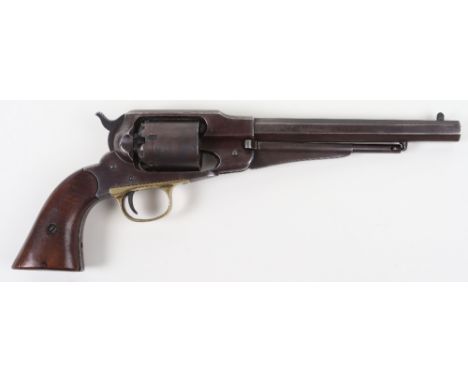 5 Shot .44” Remington Army Single Action Percussion Revolver, No. 123948, octagonal barrel stamped PATENTED. SEPT. 14. 1858  