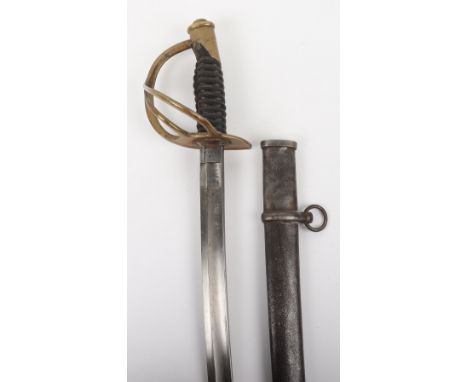 American Civil War Period Cavalry Trooper’s Sword, regulation blade stamped U.S. C.F.W. 1864 and with maker’s stamp MANSFIELD