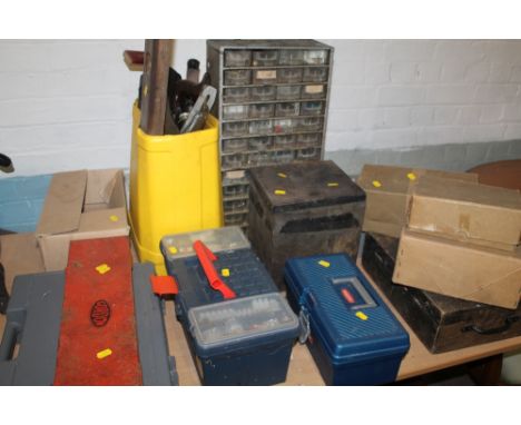 A SELECTION OF CASED TOOLS AND TOOL BOXES 
