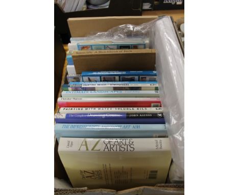 A BOX OF ART RELATED BOOKS 