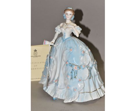 A ROYAL WORCESTER LIMITED EDITION 'THE FIRST QUADRILLE' FIGURINE, for Compton &amp; Woodhouse, numbered 8898/12500 with certi