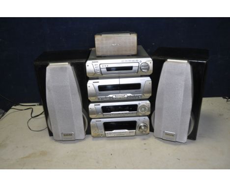 A TECHNICS SA-EH780 MIDI COMPONANT HI FI with a pair of SB-DV280 and a SB-PC95 speaker ( PAT pass and working ) but Tape A is