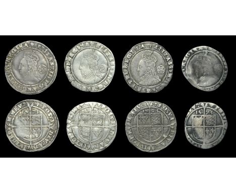 Elizabeth I (1558-1603), Fourth issue, Sixpences (4), all 1573, mm. acorn (over ermine on rev.), 2.11g/7h (BCW AC-2A:AC-a), m