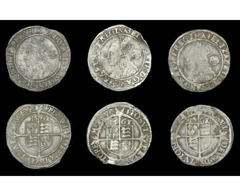 Elizabeth I (1558-1603), Third issue, Threepences (3), 1562/1 (2), mm. pheon, bust 3F, medium flan, small rose, reads elizabe