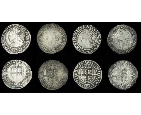 Elizabeth I (1558-1603), Third issue, Sixpences (4), all 1564, mm. pheon, bust 1F, normal flan, Tudor rose, reads elizabeth d