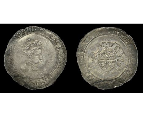 Edward VI (1547-1553), Second period, 6 oz. issue, Shilling, mdxlix, Tower I, mm. arrow, bust 5, 4.26g/11h (N 1917/1; S 2466)