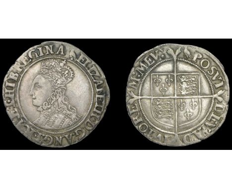 Elizabeth I (1558-1603), Second issue, Shilling, mm. martlet, bust 1B, reads elizabeth d g ang fra et hib regina, 5.95g/10h (