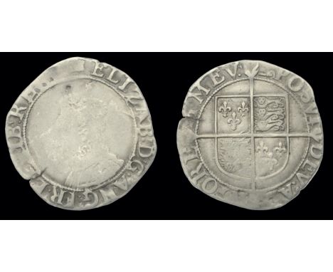 Elizabeth I (1558-1603), Sixth issue, Shilling, mm. woolpack on obv., key on rev., bust 6B, reads elizab d g ang fr et hib re