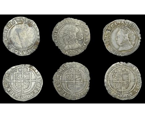 Elizabeth I (1558-1603), Fifth issue, Threepences (3), 1581 (8 over 7), mm. Latin cross, bust 4D, reads elizabeth d g ang fr 