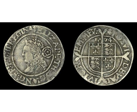 Elizabeth I (1558-1603), Miscellaneous, Contemporary imitations: Sixpence, 1574, mm. ermine, base, reads elizabeth d g ang fr