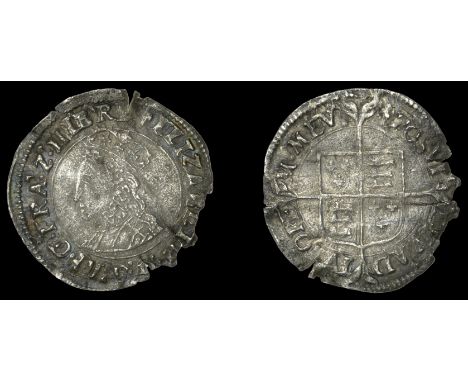 Elizabeth I (1558-1603), First issue, Halfgroat, mm. lis, bust 1G, wire-line inner circles, large shield, reads elizabeth [ –
