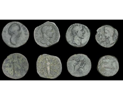 Roman Imperial Coinage, Antoninus Pius, Sestertius, 156-7, rev. Securitas seated left on crossed cornucopias, 19.34g (RIC 967