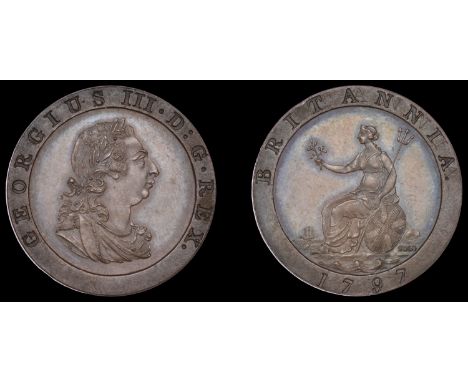 George III (1760-1820), Pre-1816 issues, Restrike Pattern Farthing, 1797, by W.J. Taylor, in copper, laureate bust right, rev