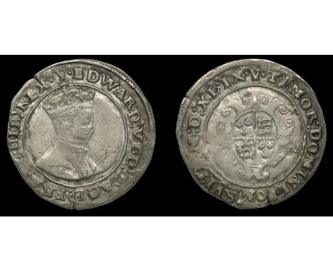 Edward VI (1547-1553), Second period, 6 oz. issue, Shilling, Southwark, mdxlix, mm. y, bust 4, normal legends, 4.80g/8h (Bisp