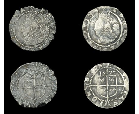 Elizabeth I (1558-1603), Fourth issue, Threehalfpence (2), 1576/5, mm. eglantine, bust 3G, reads e d g rosa sine spina, 0.59g