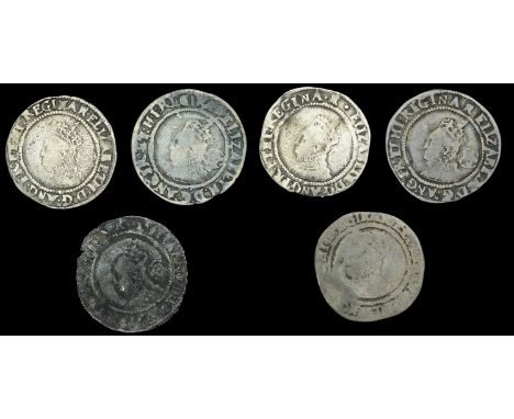 Elizabeth I (1558-1603), Third issue, Sixpences (6), 1569 (3), mm. castle (over coronet on rev.), bust 4B, read elizabeth d g