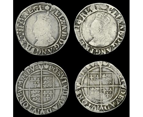 Elizabeth I (1558-1603), Sixth issue, Shillings (2), both mm. crescent over escallop, bust 6A, 5.65g/2h, bust 6B, 5.84g/1h, r