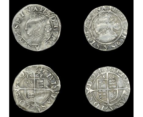 Elizabeth I (1558-1603), Third issue, Threehalfpence (2), 1562/1, mm. pheon, bust 3G, small flan, small inner circles, large 