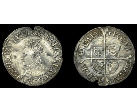 Elizabeth I (1558-1603), First issue, Groat, mm. lis, bust 1F, wire-line inner circles, reads elizabeth d g ang fra z hib reg