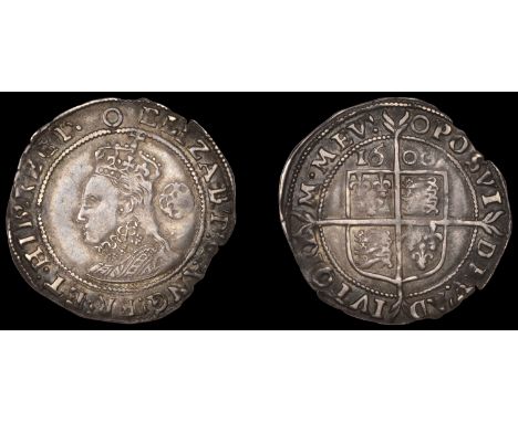 Elizabeth I (1558-1603), Sixth issue, Sixpence, 1600/15[—], mm. 0, bust 6C, reads elizab d g ang fr et hib regi, 2.66g/6h (BC