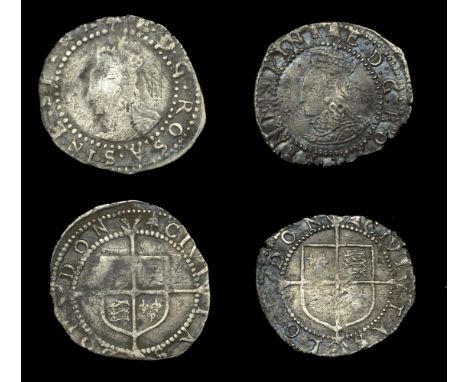 Elizabeth I (1558-1603), Sixth issue, Pennies (2), mm. bell (over sword on rev.), bust 5B, beaded inner circles, reads e d g 